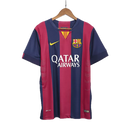 Barcelona Heimtrikot 14/15 Herren Fan-Version Blau und Granat (Retro)