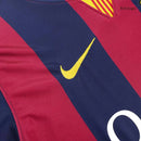 Barcelona Heimtrikot 14/15 Herren Fan-Version Blau und Granat (Retro)