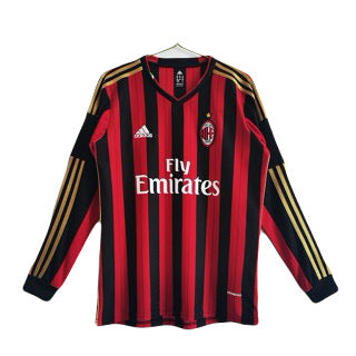 AC Milan Langarm Heimtrikot 13/14 Herren Fan-Version (Retro)