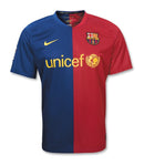 Barcelona Heimtrikot 08/09 Herren Fan-Version Blau und Granat (Retro)