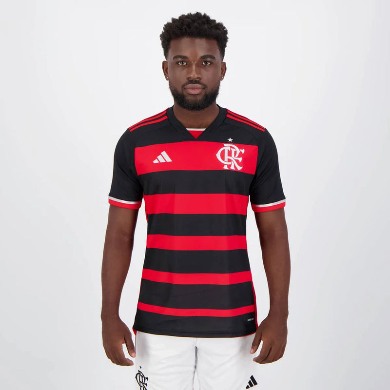 Flamengo Heimtrikot 24/25 Herren Fan-Version Rot und Schwarz