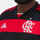 Flamengo Heimtrikot 24/25 Herren Fan-Version Rot und Schwarz