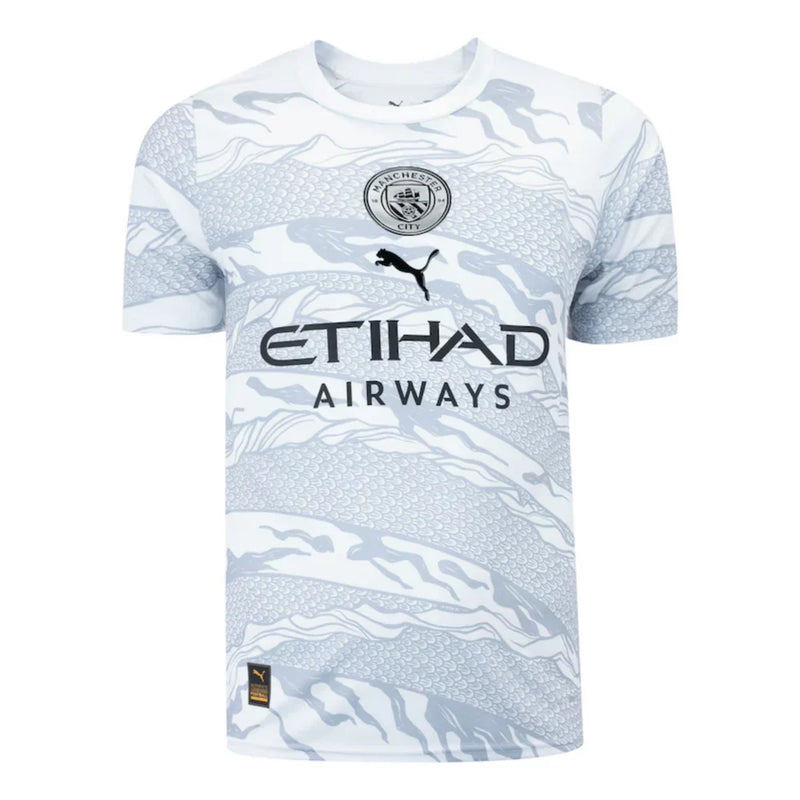 Manchester City  Drachen Heimtrikot 24/25 Herren Fan-Version Grau