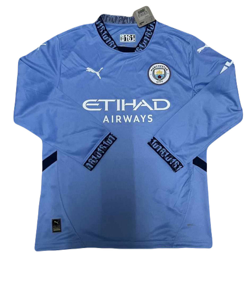 Manchester City Langarm Heimtrikot 24/25 Herren Fan-Version