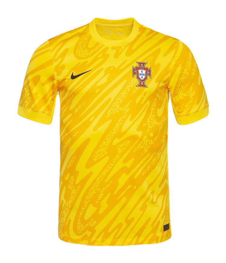 Portugal Torwarttrikot 24/25 Herren Fantrikot Gelb