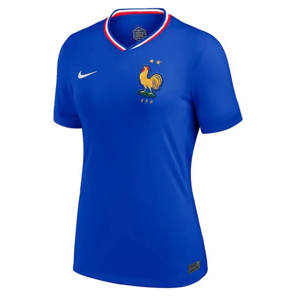 Frankreich Heimtrikot 24/25 Damen Fantrikot Blau