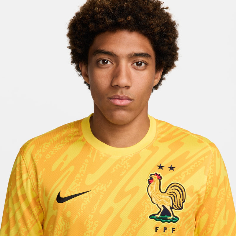 Frankreich Torwarttrikot 24/25 Herren Fantrikot Gelb