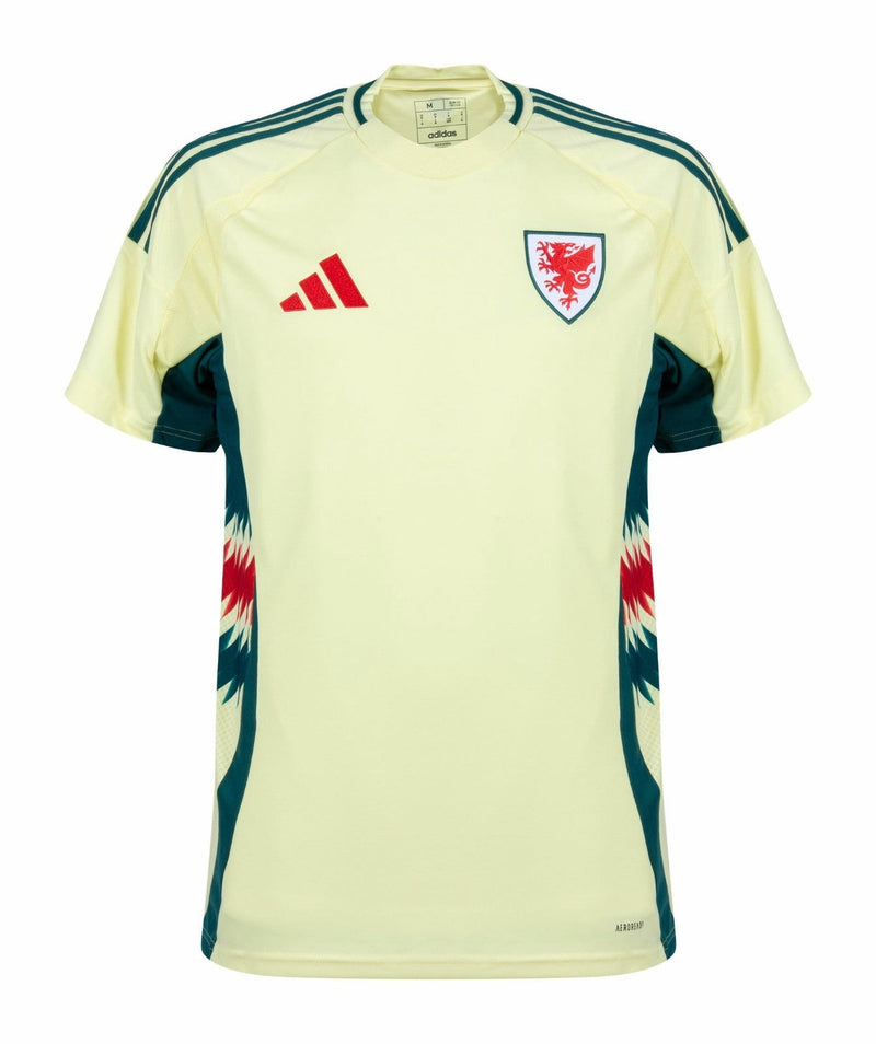 Wales Auswärtstrikot 24/25 Herren Fantrikot Gelb
