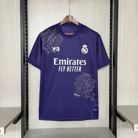 Real Madrid Y-3 Heimtrikot 24/25 Herren Fantrikot Lila