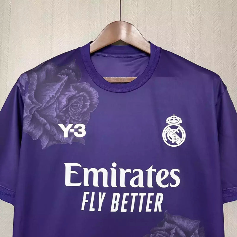 Real Madrid Y-3 Heimtrikot 24/25 Herren Fantrikot Lila