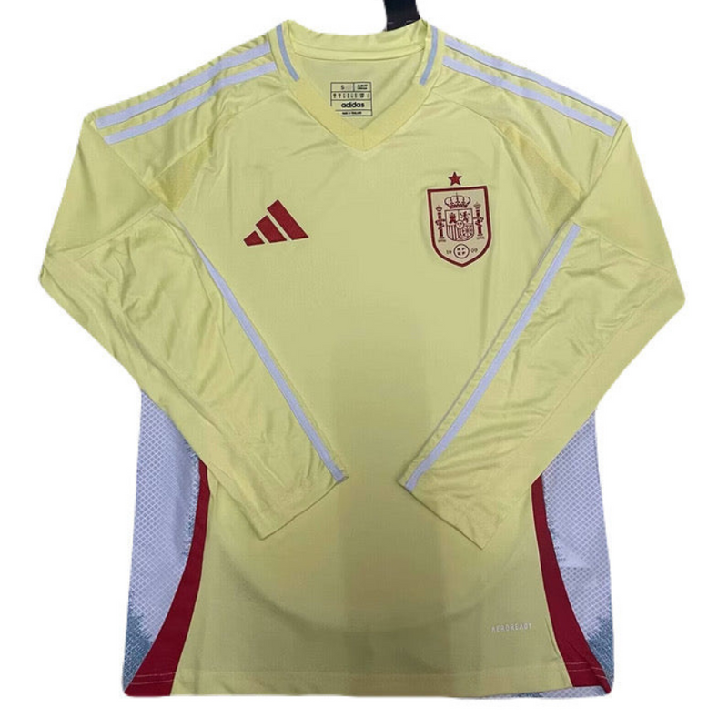 Spanien Langarm Auswärtstrikot 24/25 Herren Fan-Version