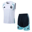 Argentinien Trainingsset 2026 2027 Herren weißes Tanktop blaue Shorts 1.1 Premium Qualität Shop des Spielers AFA Training Gear, Argentinien Trainingsset 2026, AFA Tanktop weiß, Argentinien Shorts blau, Argentinien Trikot 26/27, Fußball Trainingsset Herren, 1.1 Qualität Argentinien, Messi Training Gear, AFA Fanshop Deutschland.