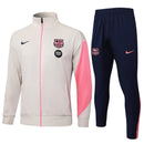 FC Barcelona, Trainingsanzug, 25/26, Herren, Lachs, Dunkelblau, Jacke und Hose, Barcelona Fanwear, Barcelona Trainingsset, Fußball Fanartikel, Culé Style, Shop des Spielers, Casual Sportswear
