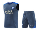 Inter Mailand Trainingsset 24/25 Ärmelloses Trikot und Shorts
