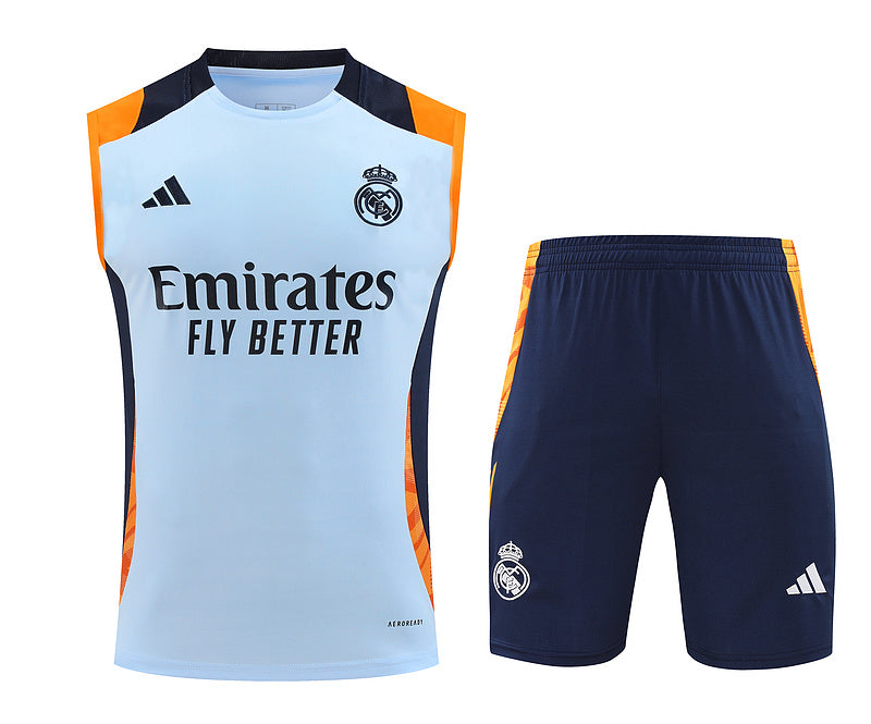 Real Madrid Ärmelloses Set 24/25 Trikot und Shorts