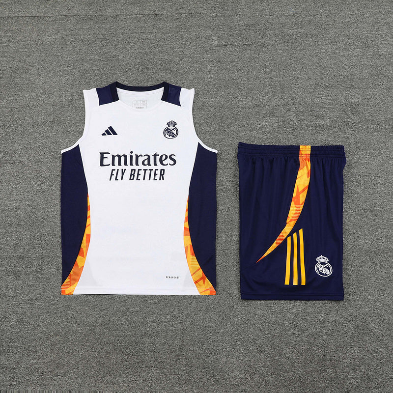 Real Madrid Ärmelloses Set 24/25 Trikot und Shorts