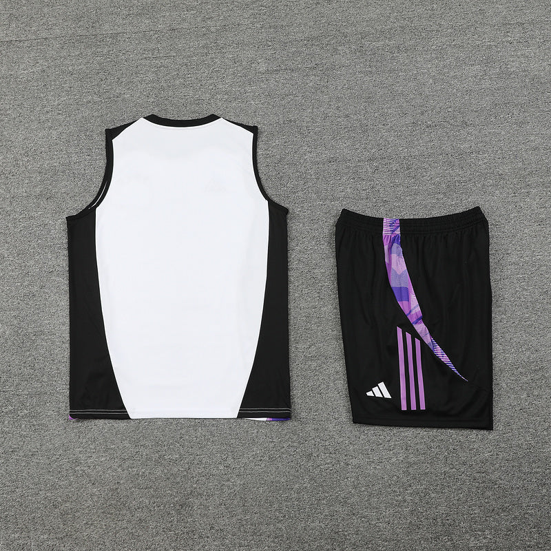 Deutschland Trainingsset 24/25 Ärmelloses Trikot und Shorts