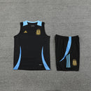 Argentinien Trainingsset 24/25 Ärmelloses Trikot und Shorts