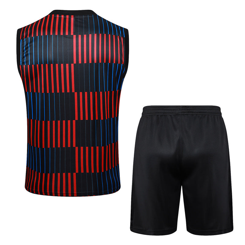 Barcelona Trainingsset 24/25 Ärmelloses Trikot und Shorts