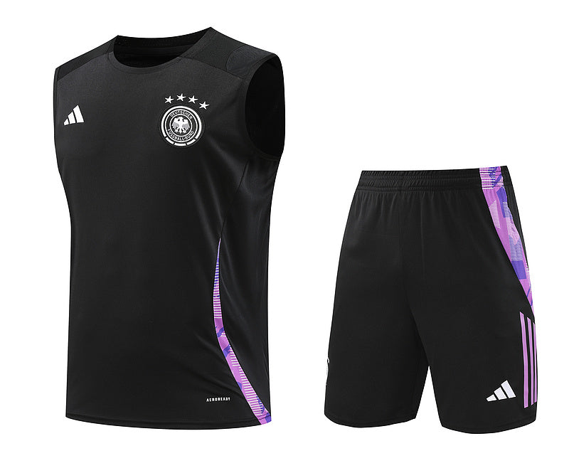 Deutschland Trainingsset 24/25 Ärmelloses Trikot und Shorts