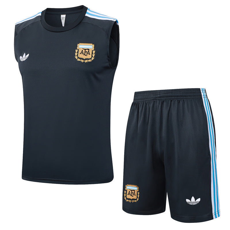 Argentinien Trainingsset 25/26 Ärmelloses Trikot und Shorts