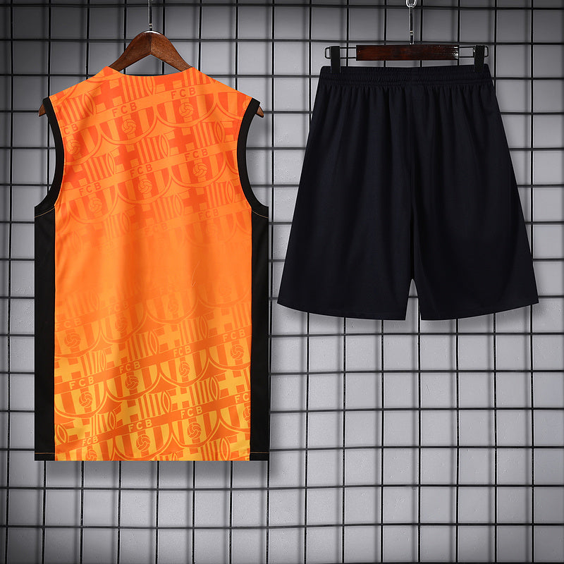 Barcelona Ärmelloses Set 24/25 Trikot und Shorts