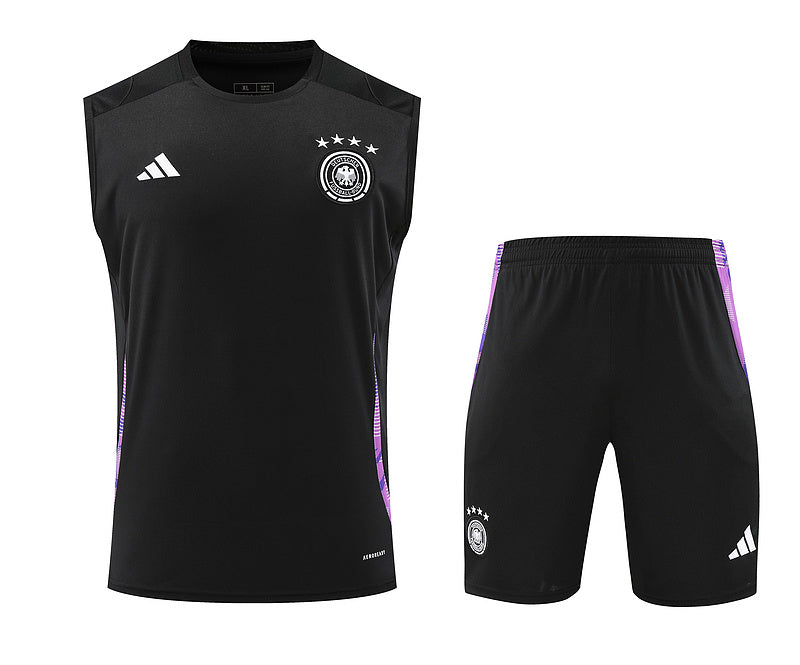 Deutschland Trainingsset 24/25 Ärmelloses Trikot und Shorts