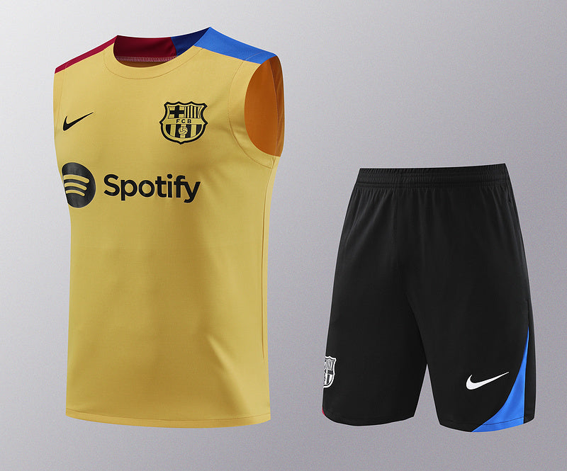 Barcelona Ärmelloses Set 24/25 Trikot und Shorts