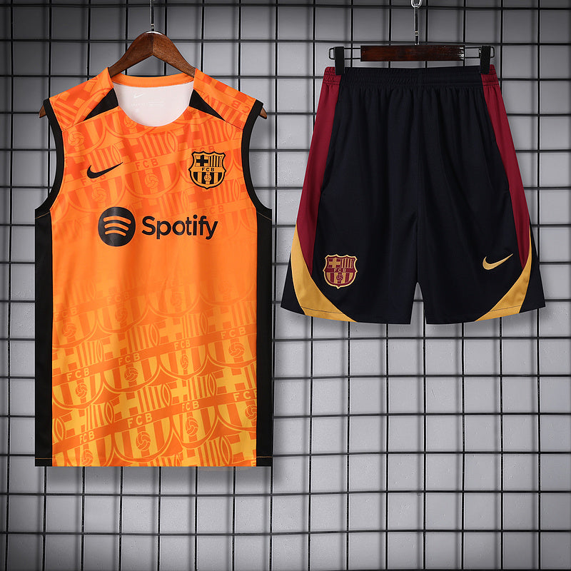 Barcelona Ärmelloses Set 24/25 Trikot und Shorts