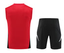 Manchester United Ärmelloses Set 24/25 Trikot und Shorts