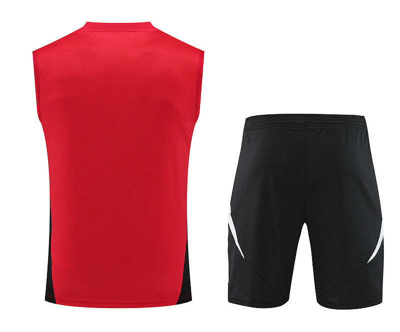 Manchester United Ärmelloses Set 24/25 Trikot und Shorts
