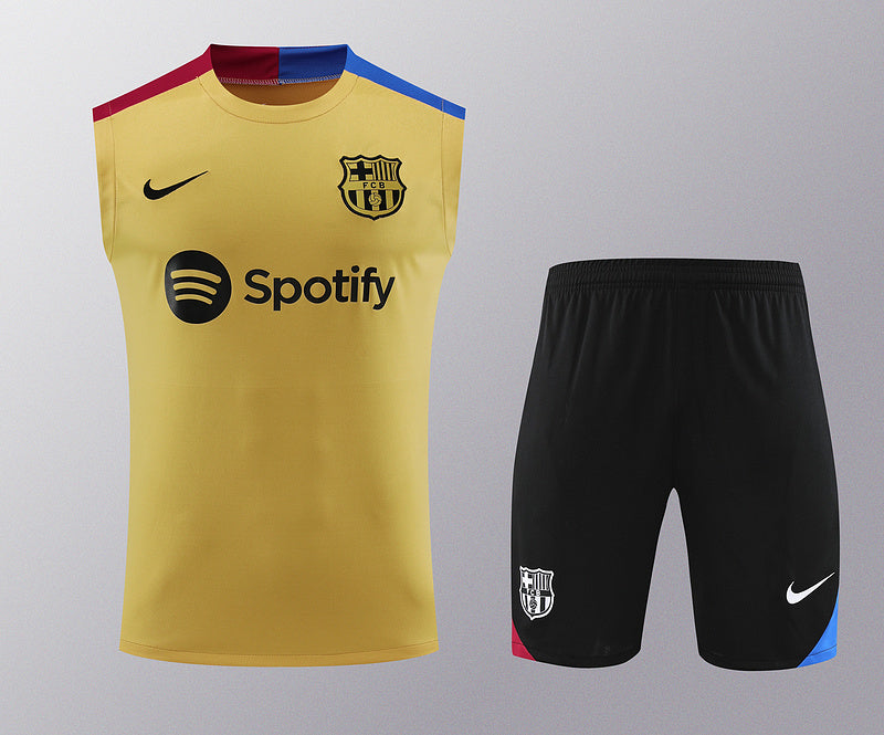 Barcelona Ärmelloses Set 24/25 Trikot und Shorts