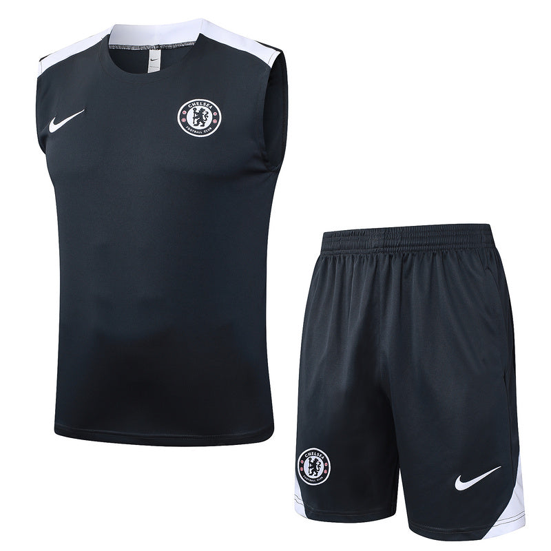 Chelsea Trainingsset 25/26 Ärmelloses Trikot und Shorts