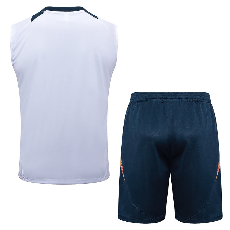 Real Madrid Trainingsset 24/25 Ärmelloses Trikot und Shorts