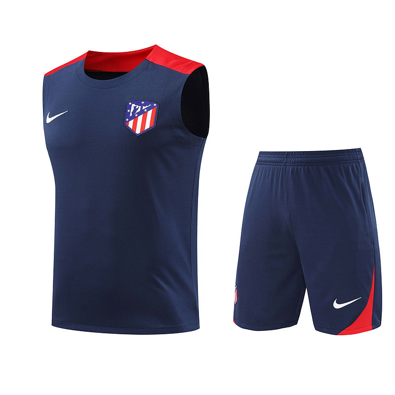 Atletico Madrid Ärmelloses Set 24/25 Trikot und Shorts