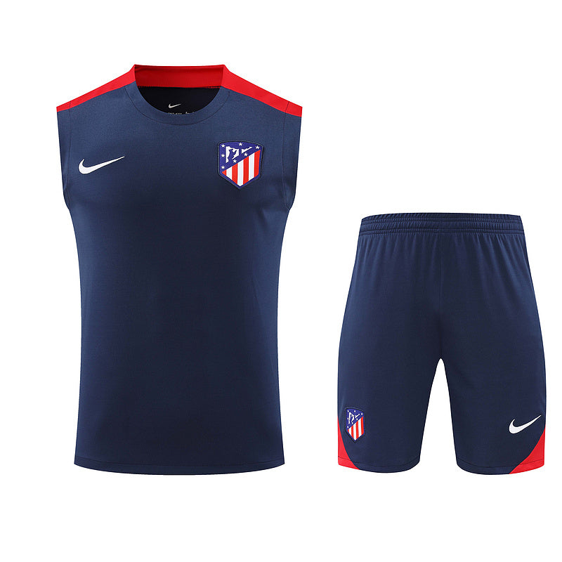 Atletico Madrid Ärmelloses Set 24/25 Trikot und Shorts