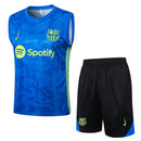 Barcelona Trainingsset 24/25 Ärmelloses Trikot und Shorts