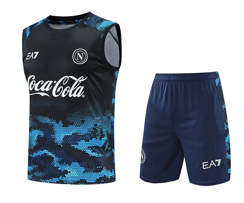 Napoli Trainingsset 24/25 Ärmelloses Shirt und Shorts
