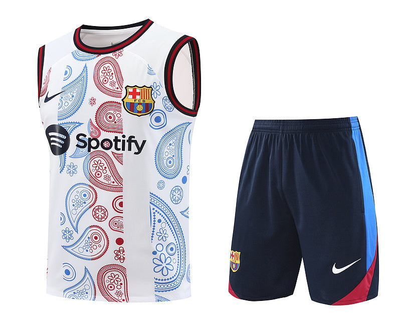 Barcelona Ärmelloses Set 24/25 Trikot und Shorts