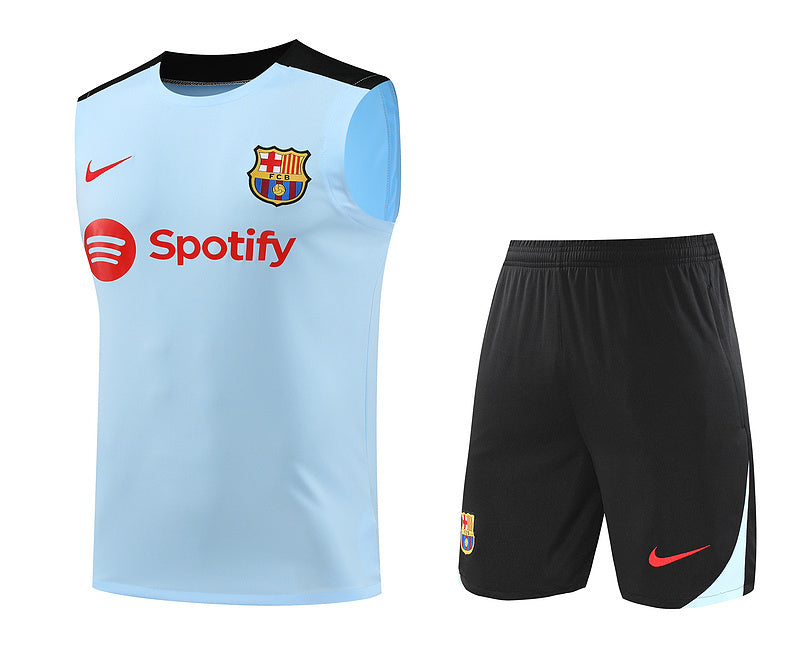 Barcelona Trainingsset 24/25 Ärmelloses Shirt und Shorts