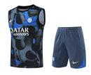 Inter Mailand Trainingsset 24/25 Ärmelloses Trikot und Shorts