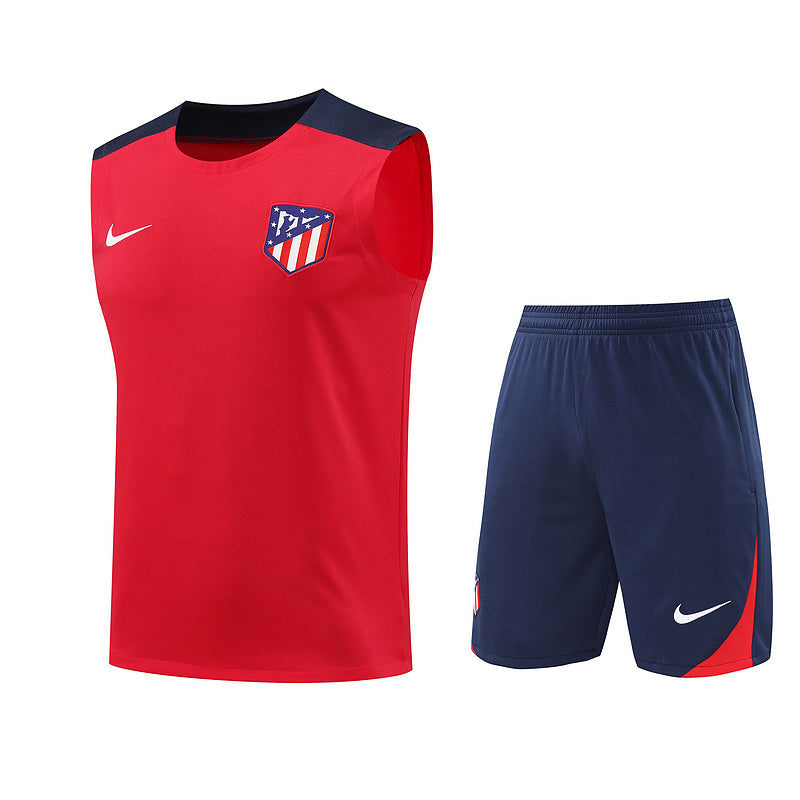 Atletico Madrid Ärmelloses Set 24/25 Trikot und Shorts