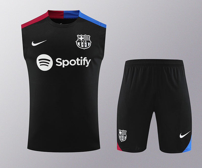 Barcelona Ärmelloses Set 24/25 Trikot und Shorts