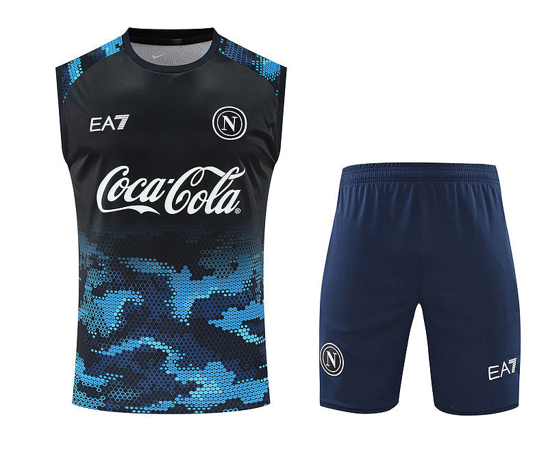 Napoli Trainingsset 24/25 Ärmelloses Shirt und Shorts