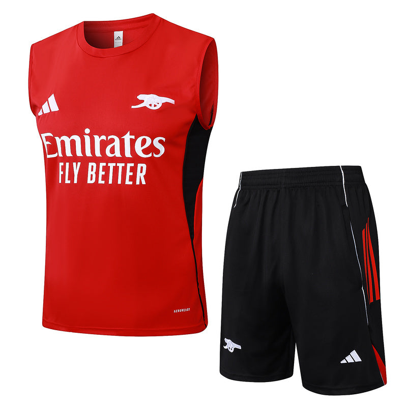 Arsenal Trainingsset 25/26 Ärmelloses Trikot und Shorts