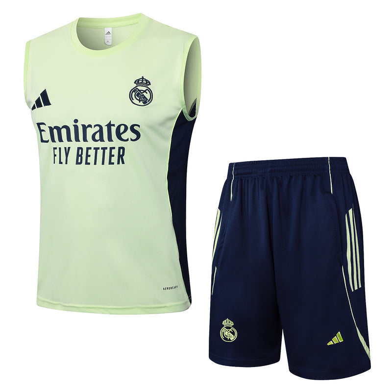 Real Madrid Trainingsset 25/26 Ärmelloses Trikot und Shorts