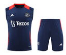 Manchester United Ärmelloses Set 24/25 Trikot und Shorts