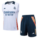 Real Madrid Trainingsset 24/25 Ärmelloses Trikot und Shorts