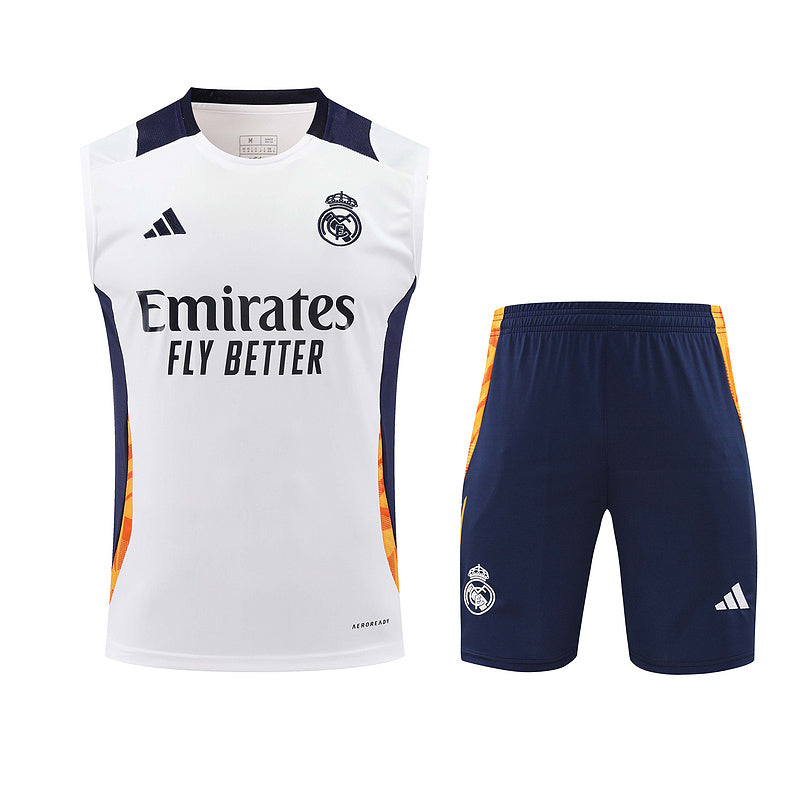 Real Madrid Ärmelloses Set 24/25 Trikot und Shorts