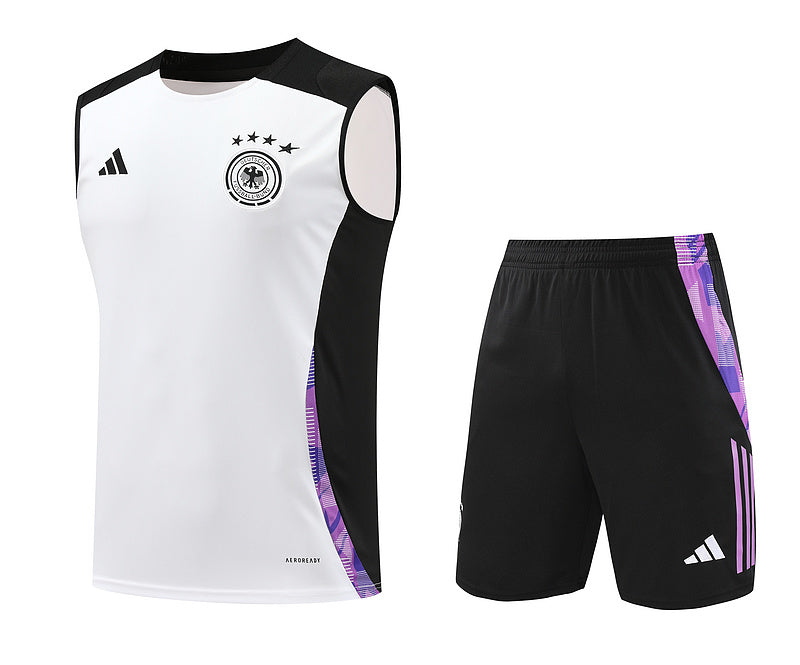Deutschland Trainingsset 24/25 Ärmelloses Trikot und Shorts